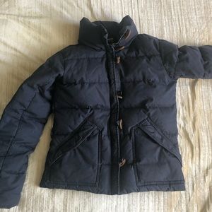 Patagonia women’s dark blue down coat/jacket